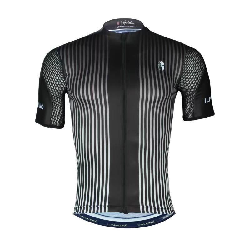 Ilpalapino Men's Short Sleeve Black  Cycling Jersey Breathable / Quick dry / UV protection / Compression