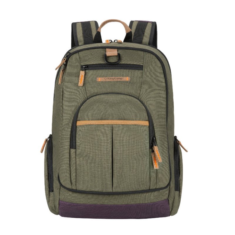 KingCamp Waterproof Laptop Backpack 17.3 inch for Women  Men Casual Daypack Backpack KB3336 -Olive