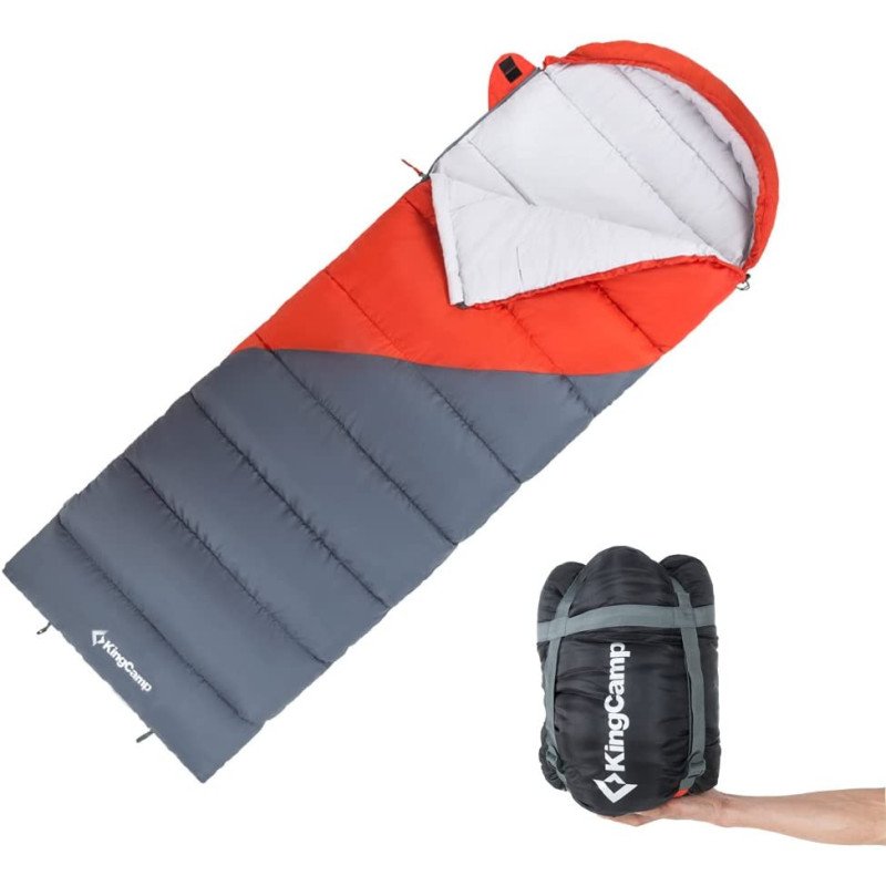 KingCamp Envelope Adult Portable Lightweight Cozy Warm Square Camping Sleeping Bag