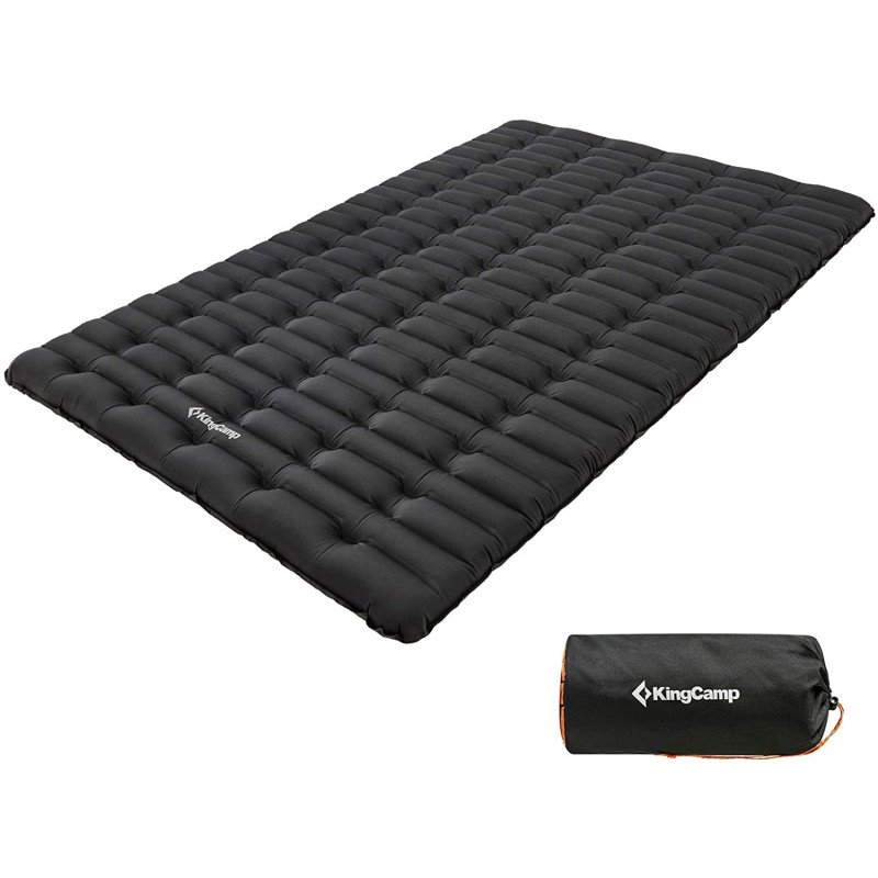 KingCamp Single/Double Compact Thick Inflatable Camping Mattress for Outdoor Hiking-Double (74.8"x50"x3.9")