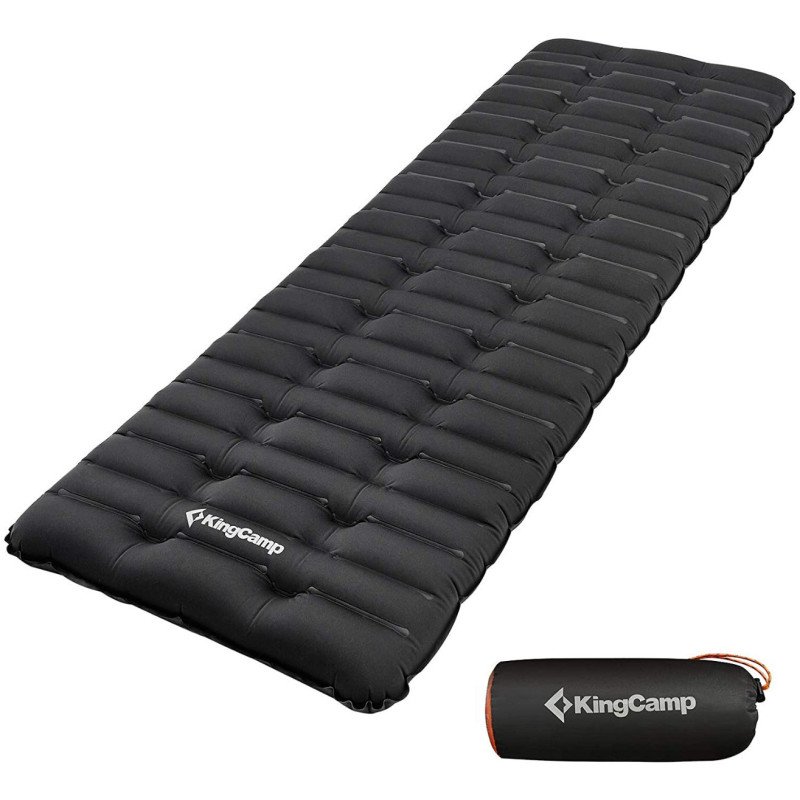 KingCamp Single/Double Compact Thick Inflatable Camping Mattress for Outdoor Hiking-Single (74.8"x24.8"x3.9")