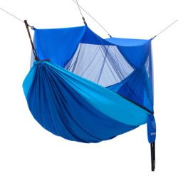 KingCamp Double Hammock with Mosquito/Bug Net 550lbs Capacity 10ft Tree Strap and Tree Straps and Carabiners