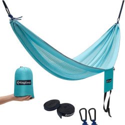KingCamp Camping Hammock Breathable Lightweight Portable with Tree Straps for Outdoor Patio, Beach and Hiking