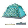 KingCamp POSITANO Square Quick-Up UPF50+ Screen Tent KT3099-PalmBlue-Palm Green