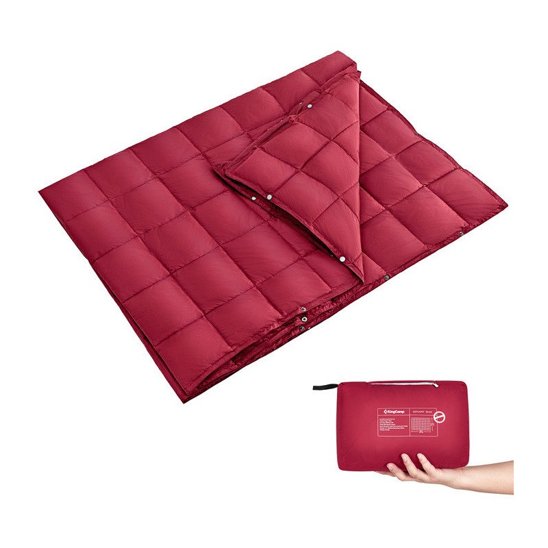 KingCamp Multi-purpose Down Waterproof Blanket KS1902-Crimson-78.7 x 56.7