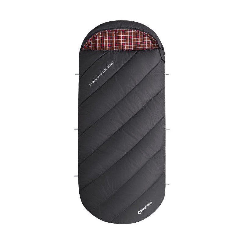 KingCamp Plus Size 3 Season Camping Sleeping Bag-Black