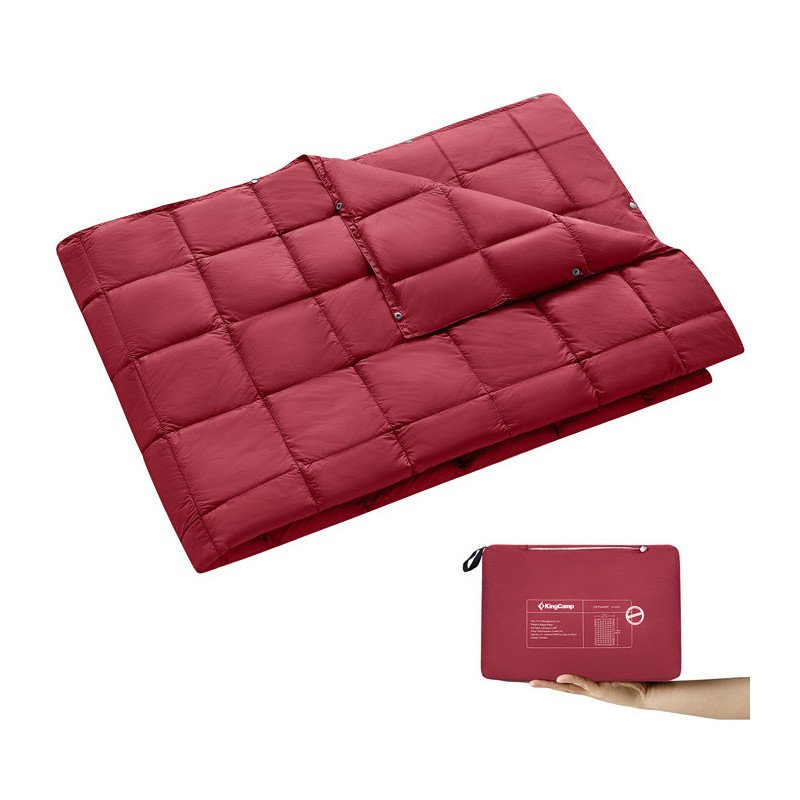 KingCamp Multi-purpose Down Waterproof Blanket KS1902-Crimson