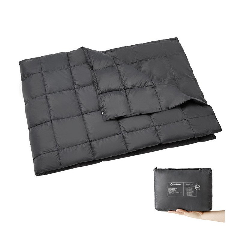 KingCamp Multi-purpose Down Waterproof Blanket KS1902-Charcoal