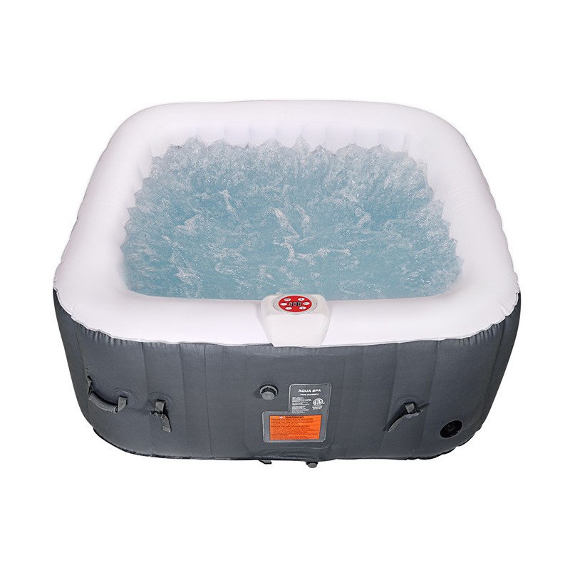 Portable Inflatable Bubble Spa Inflatable Hot Tub-Grey