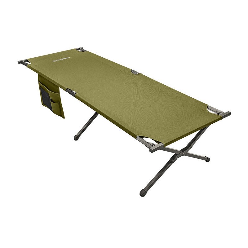 KingCamp Portable Folding Camping Heavy Duty Cot KC2011-Army Green