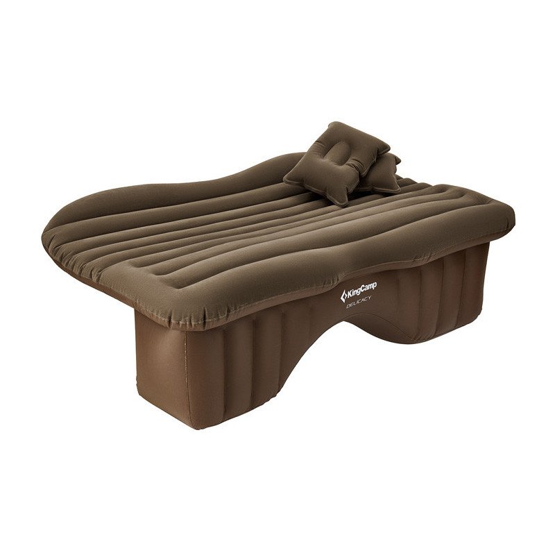 KingCamp Inflatable Car Air Mattress With Pump and Pillow-Coffee