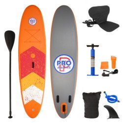 Inflatable SUP Stand Up Paddle Board with Kayak Seat Hybrid 10' Orange