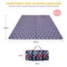 KingCamp Sand Free Beach Blanket Outdoor Picnic Blanket-Rose-118" x 118"
