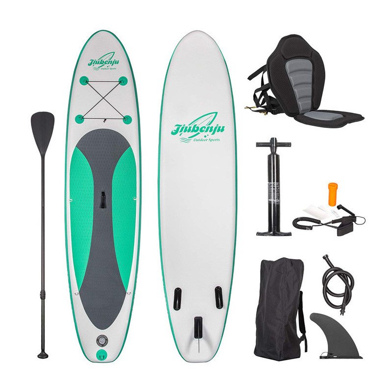 Jiubenju Inflatable Stand Up Paddle Board with Kayak Seat 10'6 SUP