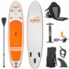 Jiubenju Inflatable Stand Up Paddle Board with Kayak Seat for Youth Adults, Supports 308 lbs Orange  10'6"*30" * 6 " SUP