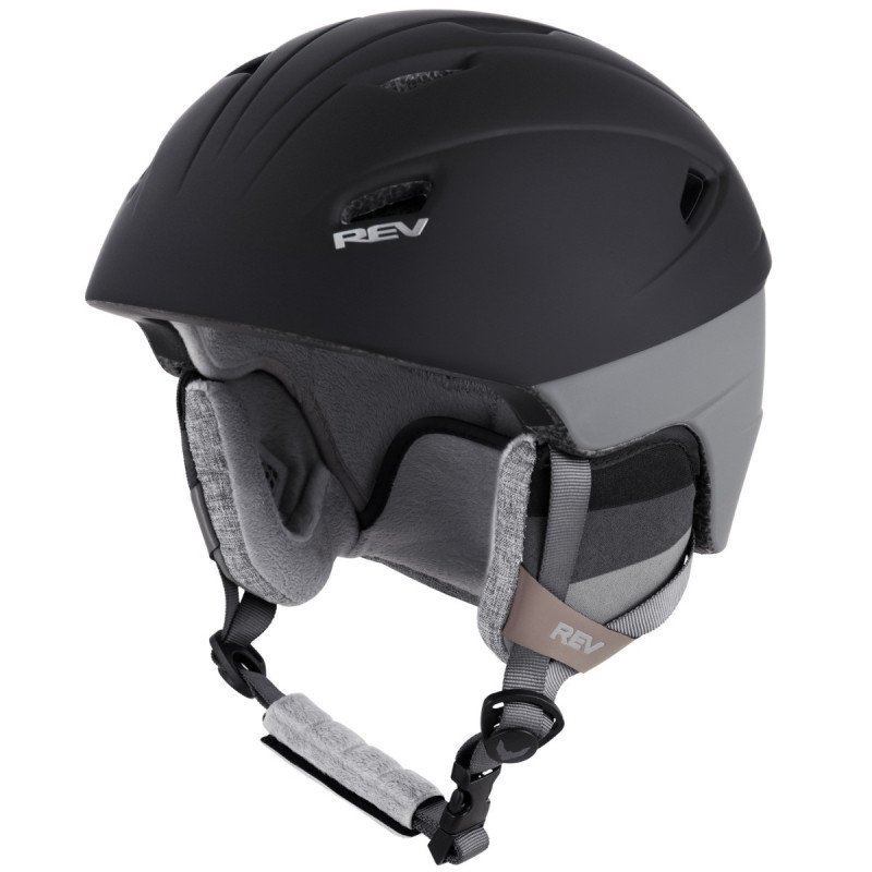 REV SPORTS Ski Helmet - with ASTM Certified Safety, Adjusting Ventilation System RSH103-Black-L