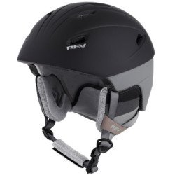 REV SPORTS Ski Helmet - with ASTM Certified Safety, Adjusting Ventilation System RSH103-Black-M