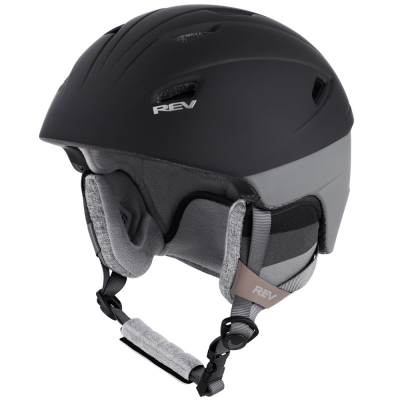 REV SPORTS Ski Helmet - with ASTM Certified Safety, Adjusting Ventilation System RSH103-Black-M