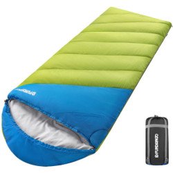 FUNDANGO CAMPER 300 Oversize Portable Sleeping Bag 9S4009-Green-Left