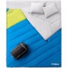 3-in-1 XL Queen Double Person Oversize Lightweight Waterproof Sleeping Bag with 2 Pillows