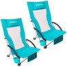KingCamp High Sling Beach Chair 2-piece Set