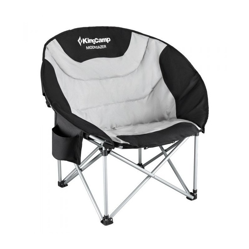 KingCamp Moon Saucer Steel Camping Chair with Cooler Bag KC3989
