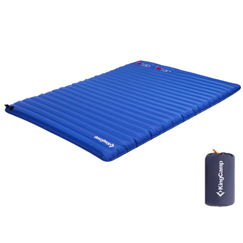 KingCamp Lightweight 2-Person Airbed Double  Internal Pump Camping Pad Sleeping Mattress